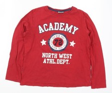 T-shirt bambino taglia UK 11-12 anni Pia Italia rossa basic T-shirt ragazzo price