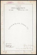 Foto:Loring Blake Organ Co registrazione marchio 1876 marchio organo Organs price