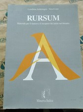 RURSUM. MATERIALI PER IL RIPASSO E IL RECUPERO DEL LATINO NEL BIENNIO - MINERVA Libri di ripasso price