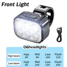 Set Luci Bici Q6 Bici LED Luci Anteriori Posteriori USB Carica Bici da Strada Evidenziatore Accessori bicicletta price