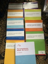 ATI Content Mastery Series RN Nursing Review Modules Lot of 10 Mixed Editions Libri YGS e LYS price