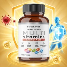 Tappo multivitaminico e aminoacidico per funzione energetica, immunitaria, cardiaca e muscolare, 30~120CT Amino Acid price