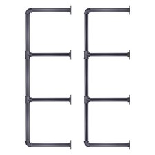 Scaffale industriale a parete 4 livelli per tubi in ferro libreria vintage scaffalatura fai da te Libri sulla vita familiare price