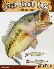 Adesivo Largemouth Bass 11" x 14" decalcomania ossa salate per uso interno esterno Pinne outdoor price