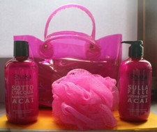 SET PER CURA DEL CORPO SPUGNA BAGNOSCHIUMA E LOZIONE CORPO PROFUMATI CONFEZIONE Corpo Cura Set price