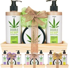 BRUBAKER Olio di Canapa Sativa Doubel Hemp Set Cura del Corpo Regalo Donna Uomo Corpo Cura Set price