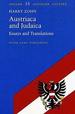 AUSTRIACA AND JUDAICA: ESSAYS AND TRANSLATIONS (AUSTRIAN By Judith Zohn *VG+* Letteratura tedesca e austriaca price