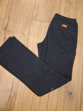 Pantaloni chino vintage Dickies ragazza blu navy vita bassa bootcut donna taglia 5 Y2K Pantaloni ragazza price