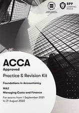 FIA Managing Costs and Finances MA2 by BPP Learning Media (Paperback Book) Libri di contabilità e finanza price