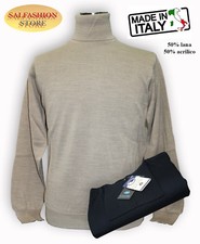 IL GRANCHIO MAGLIA UOMO COLLO ALTO DOLCE VITA SOTTO GIACCA M. IN ITALY CLASSICA Vita Giacca price