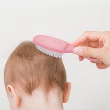 1 Set Spazzola e Pettine Riutilizzabili per Bambini Rosa Massaggio Neonato Kit Cura Capelli Hair Brush e Comb price