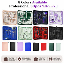 30PCS Kit Manicure Pedicure Set Professionale per Toelettatura Unghie Uso Salone Cura Unghie Manicure / Pedicure Forniture e Set price