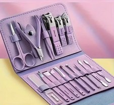 Set manicure e pedicure in acciaio inox 16 pezzi, nuovo Manicure / Pedicure Forniture e Set price