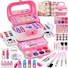 Set Trucco Bambini 59 Pezzi per Bambine con Tutorial e Custodia Lipsticks & Lip Glosses price