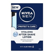 Nivea Men Protect and Care Lozione Dopobarba Vitalizzante con Aloe Vera - 100 ml Cura After Shave price