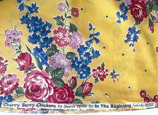 Polli in tessuto 1,3/4 iarde cotone bacche di ciliegia di Sharon Yenter / Biginning - 2000 YDS price