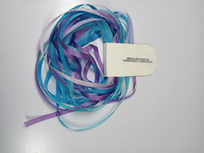 Nastro da ricamo 100% pura seta 4 mm vari colori viola/blu ogni 3 iarde YDS price