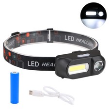 Torcia LED ricaricabile USB lampada frontale impermeabile torcia COB campeggio Headlamp price