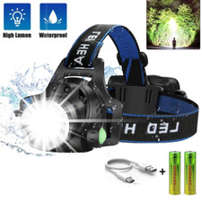 Torcia frontale LED ricaricabile USB da esterno impermeabile 25000LM Headlamp price