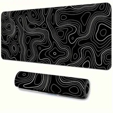 Tappetino Mouse Gaming Grande Antiscivolo con Cuciture Doppie – Design Topografi Tappetino price