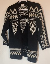 ZARA Maglione Donna Taglia 10 Cableknit, Bianco e Nero Maglioni, cardigan e maglieria donna price