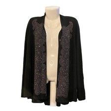 Top cardigan donna One World Live and Let Live nero aperto davanti maglia taglia M Maglioni, cardigan e maglieria donna price
