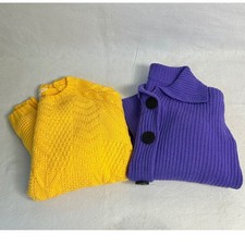 Lotto Pacchetto Cardigan Maglione Dopamina Dressing Donna S Giallo Viola Maglioni, cardigan e maglieria donna price