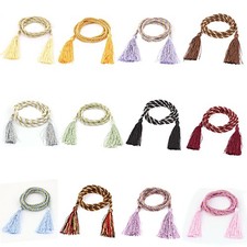 Tenda per finestra tirante cravatta posteriore nappe bordo corda corda corda corda 133 cm String Tenda price