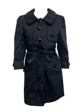 Aqua Ragazza Cappotto Trench Nero A Maniche Lunghe NWT Trench Cappotto Ragazza price