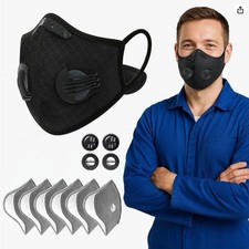 Maschera antipolvere respiratore protezione mezzo viso lavabile riutilizzabile con filtri Face Shield & Mask price