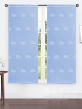 Set 2 pezzi Tende DEMETRA con Nuvole, 60x150 cm e 60x240 cm, Tessuto VelaTO Set Tenda price