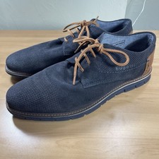Scarpe da barca Bugatti Simone con pannelli 331-9711K-1400 taglia 46 (12-12,5) blu/grigio scamosciato Scarpe Boat Ragazzo price
