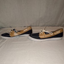 Scarpe da barca Tommy Hilfiger TWADRIEL-M in tela marrone navy da uomo taglia 8,5 Scarpe Boat Ragazzo price
