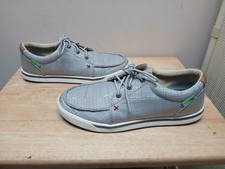 Scarpe Ecotwx Twisted X Hooey Uomo Grigio Marrone Taglia 10 M Casual Lavoro Barca MHYC009 Scarpe Boat Ragazzo price
