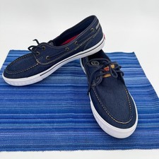 Scarpe da barca Levi's uomo 9,5 euro 43 blu nautica costiera stringate OTTIME CONDIZIONI Scarpe Boat Ragazzo price