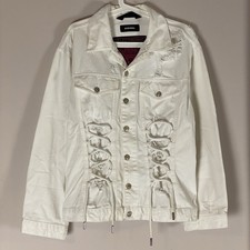Giacca denim Diesel Tekno Ravers corsetto anni 90 invecchiato traforato corda distrutta Corset Uomo price