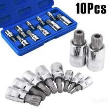 10pc XZN 12 Point Triple Square Spline Bit Socket Set Tamper Proof 4MM - 18MM Set Socket price