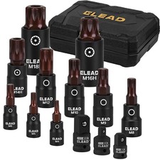 13Pc Triple Square Spline Bit Impact Socket Set M4 - M18 1/4” 3/8” 1/2” Drive S2 Set Socket price