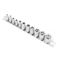 11 pc Torx Star Bit Female E Socket Set Automotive Shop Tools External E4-E20 Set Socket price