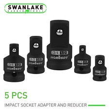 5 Piece Impact Socket Adapter Set Reducer 1/4" 3/8" 1/2" Drive SAE Forged Steel Set Socket price