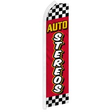 Auto Stereo Pubblicità Swooper Piuma Svolazzante Bandiera Auto Sound System ROSSO Auto Stereos price