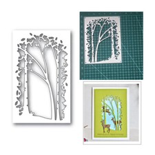 Cornice collage alberello giungla metallo taglio fai da te scrapbooking decorazione creazione carte Sapling price