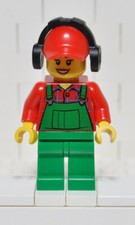 Lego City cty0399 Donna tuta verde agricoltore contadino elmetto cuffie 60026 Cuffie Donna price