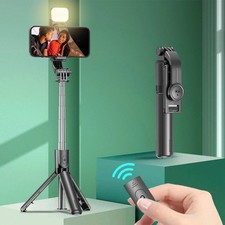 Bluetooth Selfie Stick Treppiede Supporto Telefono Telecomando per iPhone Android LED Selfie Stick price