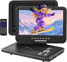 POFOTO 12,5" Lettore DVD Portatile con Schermo Girevole HD 10,5", Durata Batteria 6 Ore Portable DVD Players price