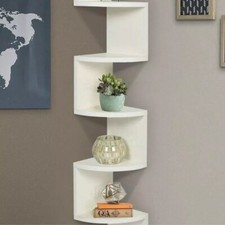 Mensola DA Parete Angolare 5 Ripiani ad Angolo Libreria Scaffale Moderna 83 cm Mensola da parete price