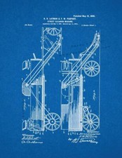 Macchina pulizia strade brevetto stampa blueprint Blueprint Machine price