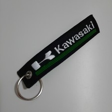 Portachiavi Kawasaki Tessuto Nero 2  - Regalo Passione Auto Moto Estetica Portachiavi price