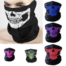Maschera viso teschio scheletro sci BMX bandana snood fantasma passamontagna biker scaldacollo Neck Warmer Uomo price