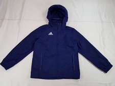 ADIDAS ETÀ 7-8 ANNI XS RAGAZZO BLU NAVY GIACCA A VENTO LEGGERA IMPERMEABILE CAPPUCCIO Raincoat Ragazzo price